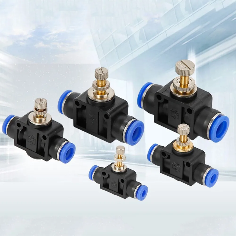 Pneumatics Air Throttle Valve Speed Control Quick Hose Tube Flow Control Valve 4mm 6mm 8mm 10mm
Pneumatics Air Throttle Valve Speed Control Quick Hose Tube Flow Control Valve 4mm 6mm 8mm 10mm
