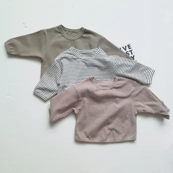 Children Clothing Baby Boys Girls T Shirt Newborn O-neck Stripe Long Sleeve Cotton T-shirts Sprint Autumn Cotton Tee Shirts 0-2T 
Children Clothing Baby Boys Girls T Shirt Newborn O-neck Stripe Long Sleeve Cotton T-shirts Sprint Autumn Cotton Tee Shirts 0-2T