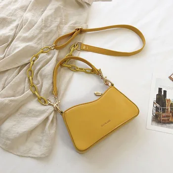 Women Casual Shoulder Messenger Bags PU Leather Pure Color Chain Tote Purses Youth Ladies Simple Versatile Bag
Women Casual Shoulder Messenger Bags PU Leather Pure Color Chain Tote Purses Youth Ladies Simple Versatile Bag