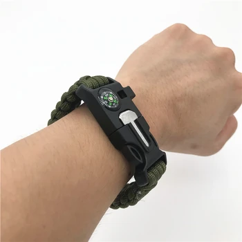 Safety Survival Paracord Whistle Bracelet Multi Functional Emergency Parachute Code Without Flint Climbing Hiking EDC Tools
Safety Survival Paracord Whistle Bracelet Multi Functional Emergency Parachute Code Without Flint Climbing Hiking EDC Tools