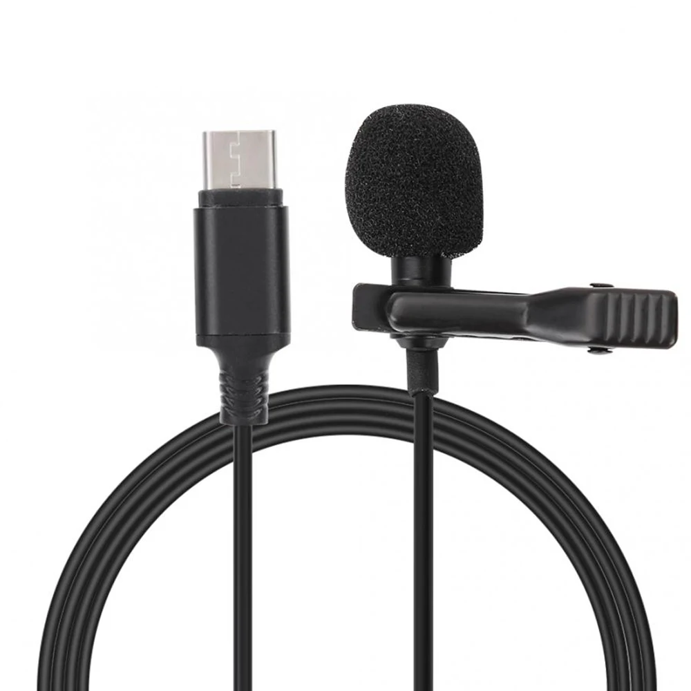 Mini Portable Microphone Cable 1.45m Condenser Clip-on Lapel Lavalier Mic Wired /Microfon for Phone Laptop | Электроника