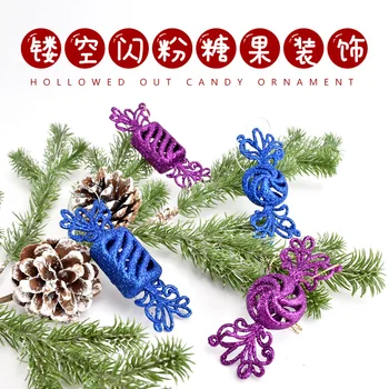 Festive decorations purple glitter candy pendant pendant Christmas tree window scene layout blue candy pendant
Festive decorations purple glitter candy pendant pendant Christmas tree window scene layout blue candy pendant