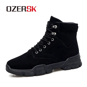 OZERSK Brand 2020 Hot Sale Flock Casual Men Youth Casual Boots Men Boots Spring Autumn Fashion Ankle Boots Lace Up Men Shoes 
OZERSK Brand 2020 Hot Sale Flock Casual Men Youth Casual Boots Men Boots Spring Autumn Fashion Ankle Boots Lace Up Men Shoes