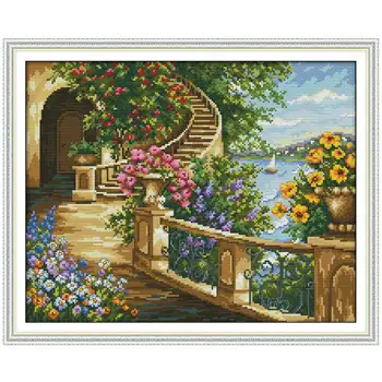 Spring balcony painting counted printed on the canvas 11CT 14CT DIY kits Chinese Cross Stitch embroidery needlework Sets
Spring balcony painting counted printed on the canvas 11CT 14CT DIY kits Chinese Cross Stitch embroidery needlework Sets