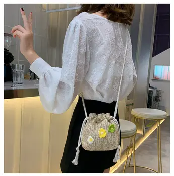 Women Straw Woven Flower Shoulder Bags Bohemia Flower Crossbody Bag Style Beach Bags /BY
Women Straw Woven Flower Shoulder Bags Bohemia Flower Crossbody Bag Style Beach Bags /BY