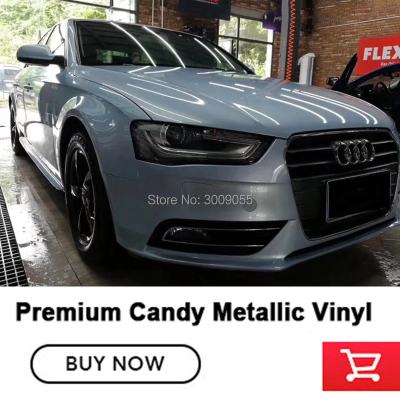 High-end series candy metallic car wrapping film/New car wrapping/New car sticker low initial tack adhesive gray color
High-end series candy metallic car wrapping film/New car wrapping/New car sticker low initial tack adhesive gray color