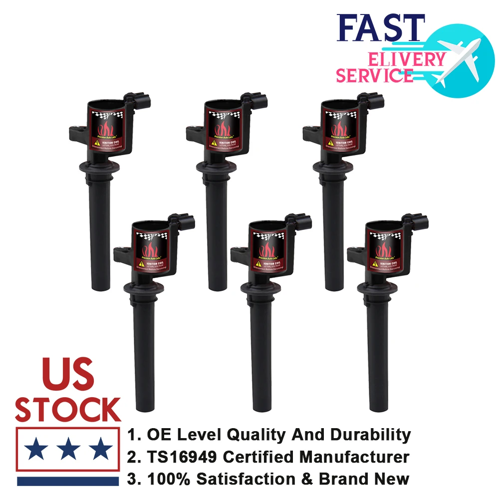 Set Of 6 Pack Ignition Coil For Ford Escape Taurus Mazda 3.0L V6 2003 2004 2005 2006 2007 2008
Set Of 6 Pack Ignition Coil For Ford Escape Taurus Mazda 3.0L V6 2003 2004 2005 2006 2007 2008
