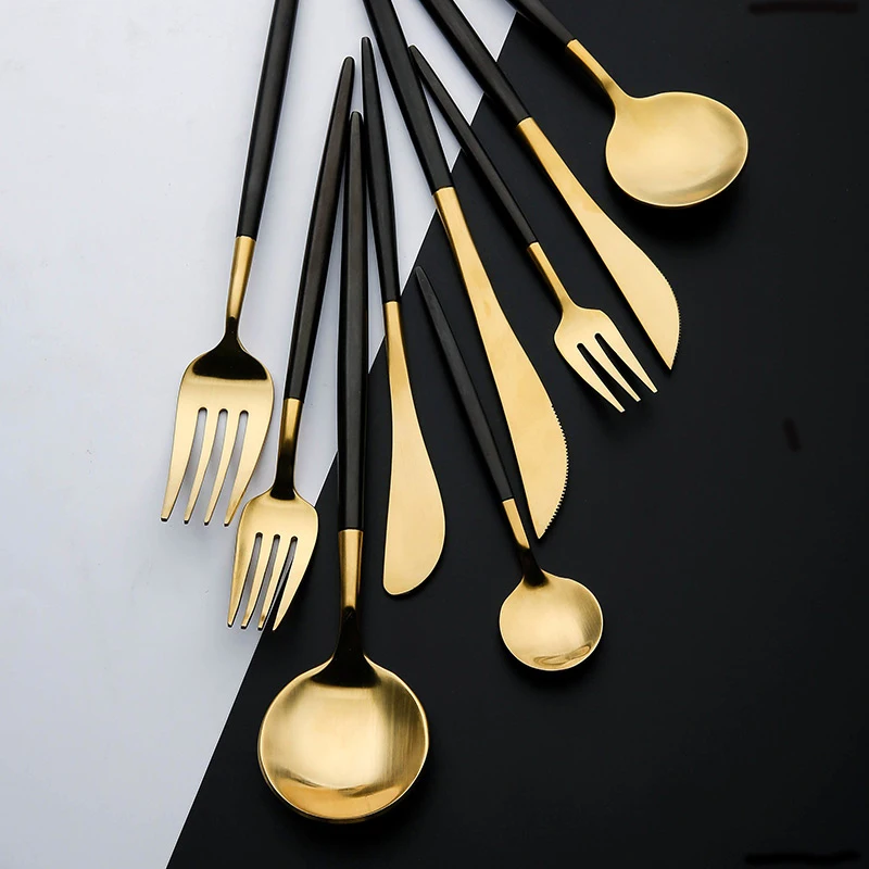 Dinnerware Cutlery Set Tableware Set Gold Cutlery Stainless Steel Spoon Fork Spoon Tableware Kitchen Spoon And Fork Set
Dinnerware Cutlery Set Tableware Set Gold Cutlery Stainless Steel Spoon Fork Spoon Tableware Kitchen Spoon And Fork Set