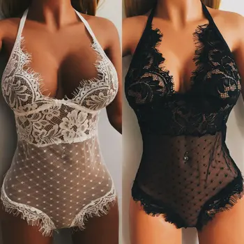 2020 New Women Sexy Lingerie Babydoll Teddy Lace Black V Neck Playsuits &Bodysuit Underwear Sleepsuit Sleepwear Nightwear Outfit
2020 New Women Sexy Lingerie Babydoll Teddy Lace Black V Neck Playsuits &Bodysuit Underwear Sleepsuit Sleepwear Nightwear Outfit
