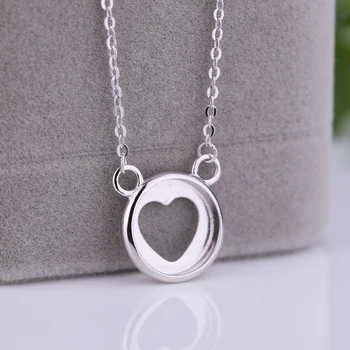 Sterling Silver 925 Women Pendant Necklace 12X12MM Round Cabochon Semi Mount Pendant Fine Jewelry Setting
Sterling Silver 925 Women Pendant Necklace 12X12MM Round Cabochon Semi Mount Pendant Fine Jewelry Setting