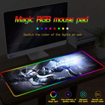 World of Warcraft Gaming RGB Mouse Pad Computer Mousepad RGB Backlit Mause Pad XXL Large Mousepad Desk Keyboard LED Mice Mat
World of Warcraft Gaming RGB Mouse Pad Computer Mousepad RGB Backlit Mause Pad XXL Large Mousepad Desk Keyboard LED Mice Mat