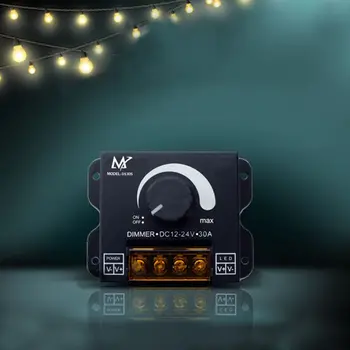 DC12-24V 30A LED Dimmer Switch Knob Light Controller for Single Color LED Strip 649E
DC12-24V 30A LED Dimmer Switch Knob Light Controller for Single Color LED Strip 649E