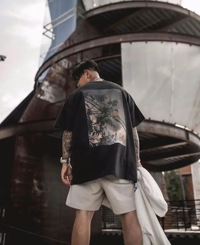 Essentials Double-Track Crew Neck Fog Flower High-definition Printing Short-sleeved T-shirt
Essentials Double-Track Crew Neck Fog Flower High-definition Printing Short-sleeved T-shirt