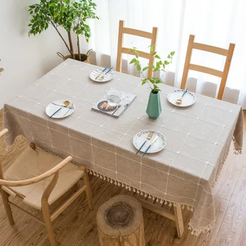 Geometric lattice Decorative Linen Tablecloth With Tassel Thicken Rectangular Wedding Dining Cover Tea Table Cloth
Geometric lattice Decorative Linen Tablecloth With Tassel Thicken Rectangular Wedding Dining Cover Tea Table Cloth