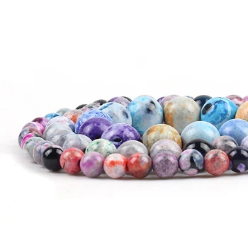 Natural Stone Colorful Agates Charm Round Loose Beads for Jewelry Making Needlework Bracelet DIY Strand 15'' 4/6/8/10/12mm
Natural Stone Colorful Agates Charm Round Loose Beads for Jewelry Making Needlework Bracelet DIY Strand 15'' 4/6/8/10/12mm