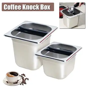 Portable Coffee Stainless Steel Knock Box Home Use Large Capacity Kitchen Tool Silver Container Tray Two Size Durable
Portable Coffee Stainless Steel Knock Box Home Use Large Capacity Kitchen Tool Silver Container Tray Two Size Durable
