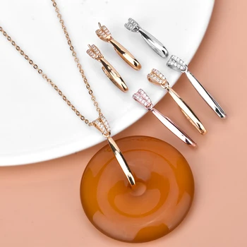 s925 sterling silver crystal jade pendant jade pendant light luxury inverted buckle pin safety buckle pendant buckle diy accesso 
s925 sterling silver crystal jade pendant jade pendant light luxury inverted buckle pin safety buckle pendant buckle diy accesso