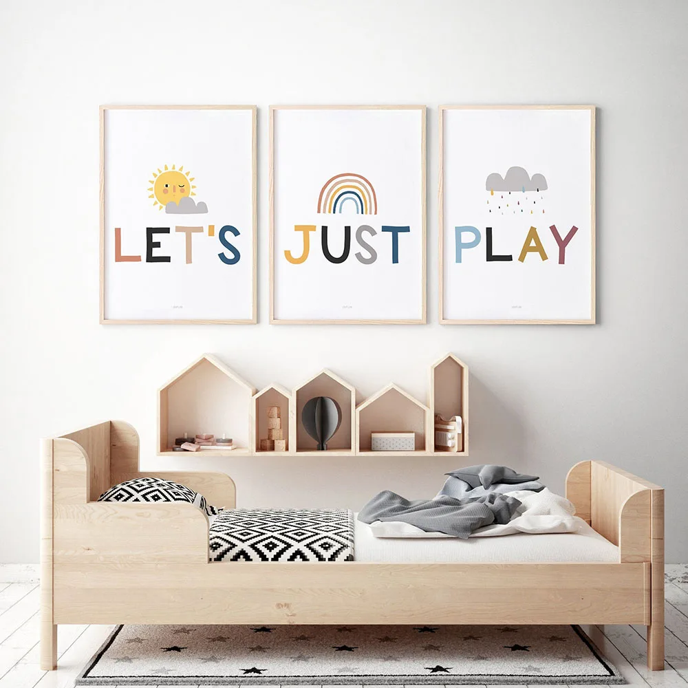 Let's Just Play Poster Educational Wall Art Canvas Painting Nordic Posters and Prints Wall Pictures for Living Kids Home Decor
Let's Just Play Poster Educational Wall Art Canvas Painting Nordic Posters and Prints Wall Pictures for Living Kids Home Decor