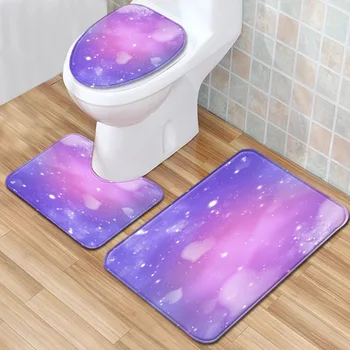 Gradient Pattern Baths 3Pcs Bathroom Carpet Toilet Rug Non-slip Bathroom Floor Mat Absorbent Bathroom Pads Set
Gradient Pattern Baths 3Pcs Bathroom Carpet Toilet Rug Non-slip Bathroom Floor Mat Absorbent Bathroom Pads Set