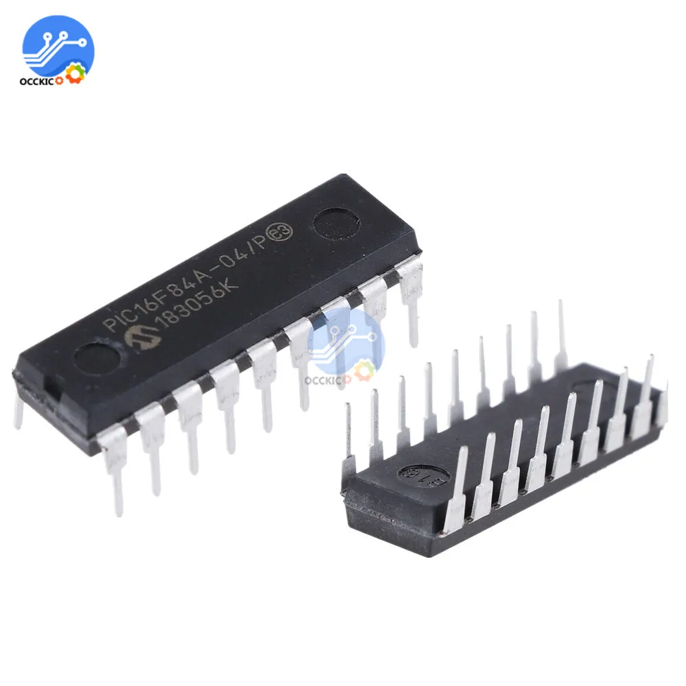 Фонарь/P PIC16F84A04P микроконтроллер интегральная схема фонарь DIP 18 чип IC|Запасные