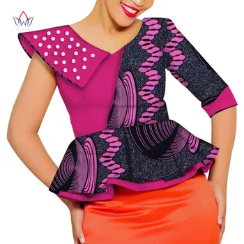 Dashiki African Shirt for Women Bazin Riche Ankara Print Long Sleeve Peals Shirts Top Women African Clothing Causal Party WY6258
Dashiki African Shirt for Women Bazin Riche Ankara Print Long Sleeve Peals Shirts Top Women African Clothing Causal Party WY6258