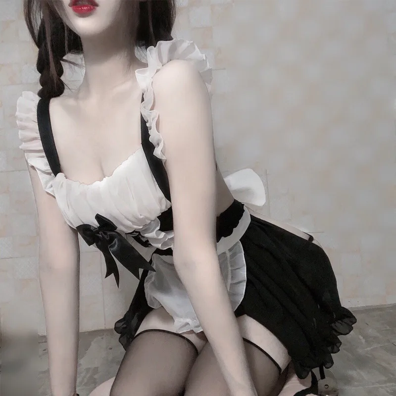 Sexy Costume Babydoll Dress Uniform Erotic Lingerie Cosplay Costumen Sexy Lingerie Cosplay French Apron Maid Servant
Sexy Costume Babydoll Dress Uniform Erotic Lingerie Cosplay Costumen Sexy Lingerie Cosplay French Apron Maid Servant