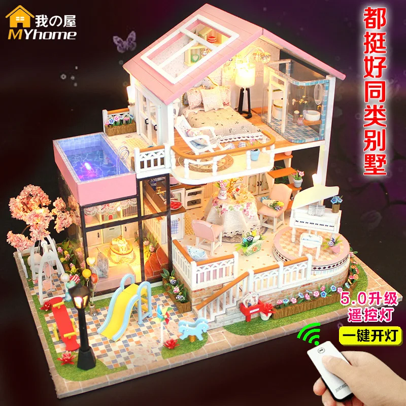 All Birthday DIY Hut Large Hand-made House Assembled Model Villa Send Creative Send Good Gift Women's
All Birthday DIY Hut Large Hand-made House Assembled Model Villa Send Creative Send Good Gift Women's