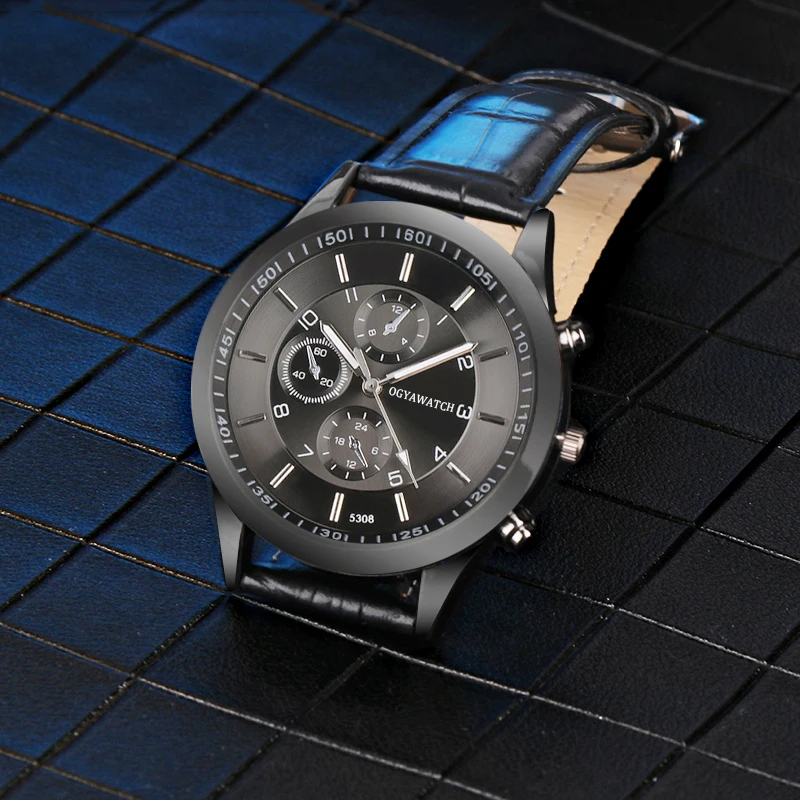 Top Brand OGY Men Watches saat erkek Sport Luxury Quartz Watch Fashion Black Leather Strap Clock Men Wrist Watch heren horloge
Top Brand OGY Men Watches saat erkek Sport Luxury Quartz Watch Fashion Black Leather Strap Clock Men Wrist Watch heren horloge