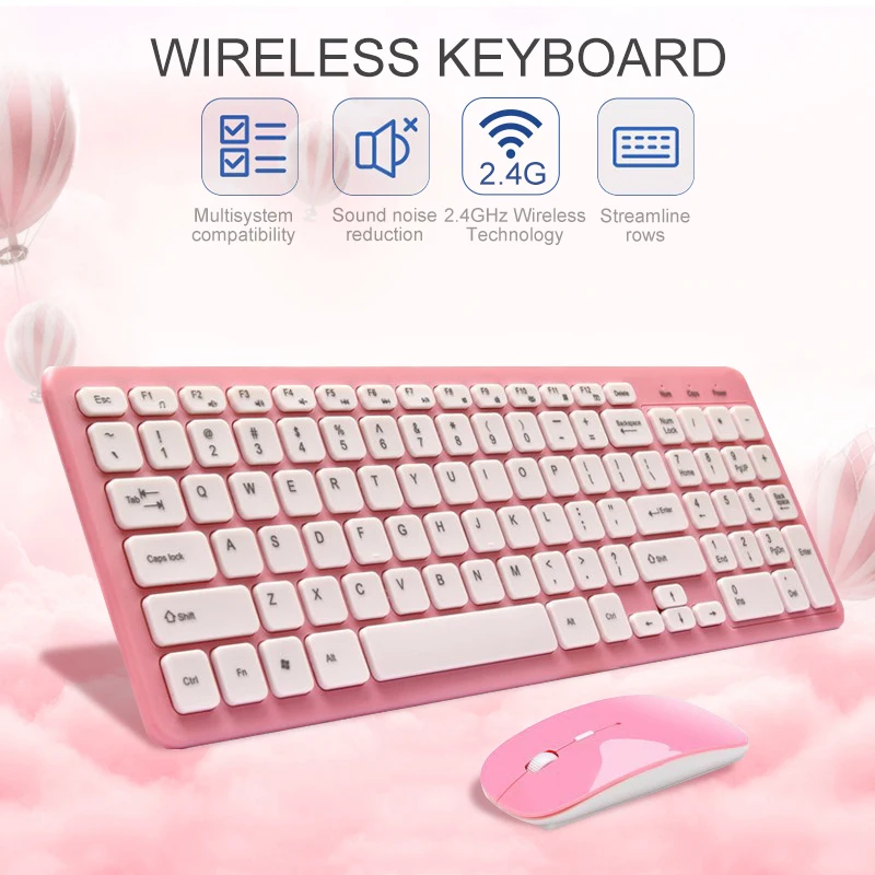 VisTsing Ergonomic Wireless Keyboard Super Silence 2.4G 96 Keys Chocolate Gaming Keyboard with Soundless Mouse for Office Home
VisTsing Ergonomic Wireless Keyboard Super Silence 2.4G 96 Keys Chocolate Gaming Keyboard with Soundless Mouse for Office Home
