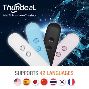 Thundeal Mini T4 Smart Voice Translator Portable Multi Languages Voice Translator 42 Languages Translation device for Travel
Thundeal Mini T4 Smart Voice Translator Portable Multi Languages Voice Translator 42 Languages Translation device for Travel