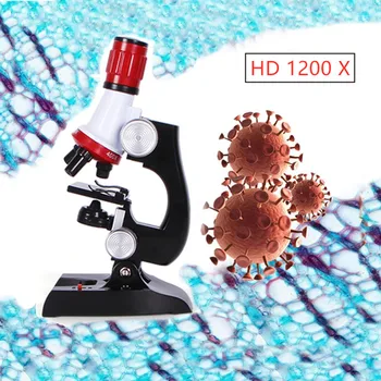 HD 100X-400X-1200X Kids Microscope Kit Lab LED Home School Science Educational Toy Gift Refined Biological Microscope for child
HD 100X-400X-1200X Kids Microscope Kit Lab LED Home School Science Educational Toy Gift Refined Biological Microscope for child