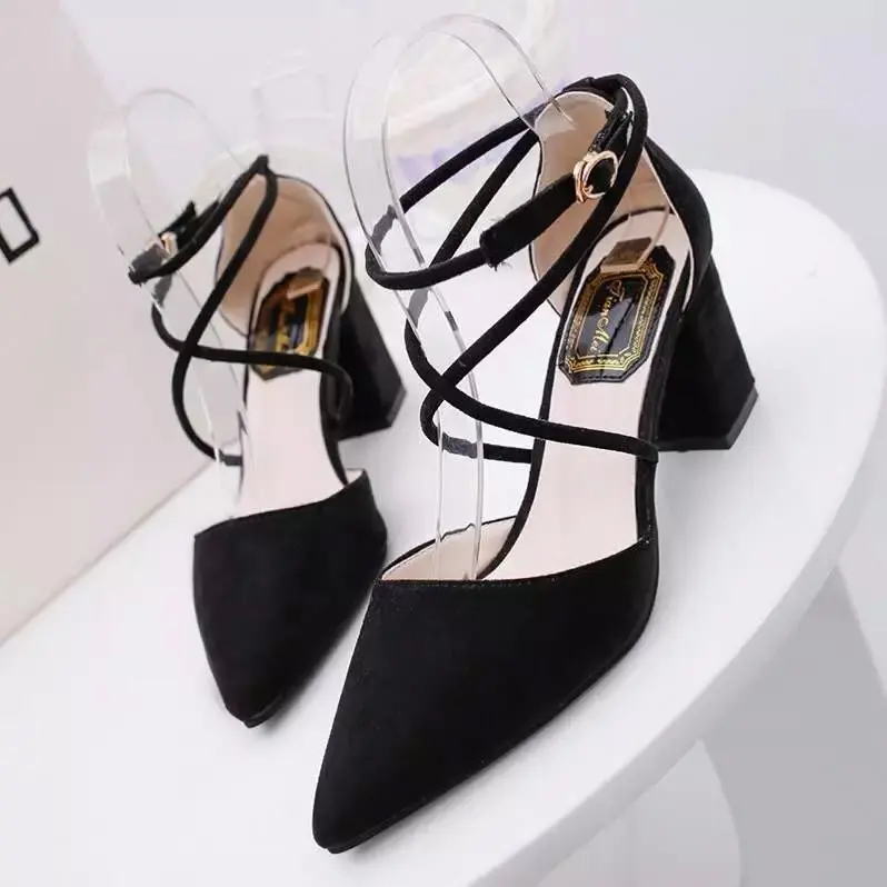 2018 Spring Summer Korean-style New Style Solid Color Pointed Toe Dull Polish Ankle Ring Bandage Cloth Women's Versatile High-he
2018 Spring Summer Korean-style New Style Solid Color Pointed Toe Dull Polish Ankle Ring Bandage Cloth Women's Versatile High-he