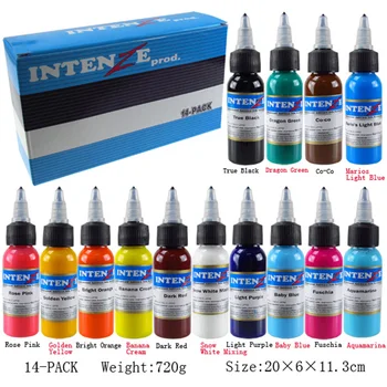 New Permanent 14 Color Tattoo Ink 1oz / Bottle Tattoo Ink Set Tattoo Pigment Body Tattoo Art Beauty Tattoo supplies 
New Permanent 14 Color Tattoo Ink 1oz / Bottle Tattoo Ink Set Tattoo Pigment Body Tattoo Art Beauty Tattoo supplies