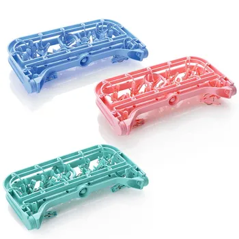 Foldable Socks Hanger Clip and Drip Hanger Collapsible Portable Plastic Laundry Underwear Hanger with 26 Clothespins JA
Foldable Socks Hanger Clip and Drip Hanger Collapsible Portable Plastic Laundry Underwear Hanger with 26 Clothespins JA