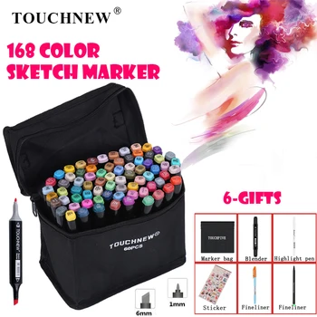 TOUCHNEW Art Markers Pen Set Sketch Marker Alcohol Ink Brush Dual Tips Professional Drawing Marker Set 30/40/60/80/168 Color
TOUCHNEW Art Markers Pen Set Sketch Marker Alcohol Ink Brush Dual Tips Professional Drawing Marker Set 30/40/60/80/168 Color