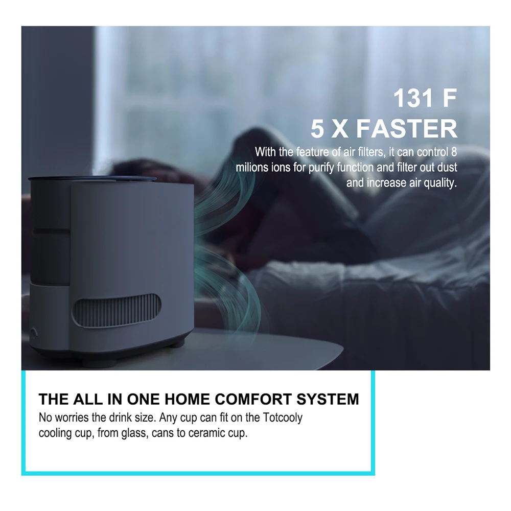 Hot 3-in-1 Fan&Cold&Hot Drink Cup Multifunctional Beverage Coffee Maker Portable 3-In-1 Smart Bucket Wine Ice Cooler
Hot 3-in-1 Fan&Cold&Hot Drink Cup Multifunctional Beverage Coffee Maker Portable 3-In-1 Smart Bucket Wine Ice Cooler
