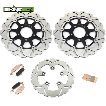 BIKINGBOY For SUZUKI GSX600F GSX750F GSX 600 750 F K4 K5 K6 2004 2005 2006 Floating Front Rear Brake Discs Disks Rotors Pads
BIKINGBOY For SUZUKI GSX600F GSX750F GSX 600 750 F K4 K5 K6 2004 2005 2006 Floating Front Rear Brake Discs Disks Rotors Pads