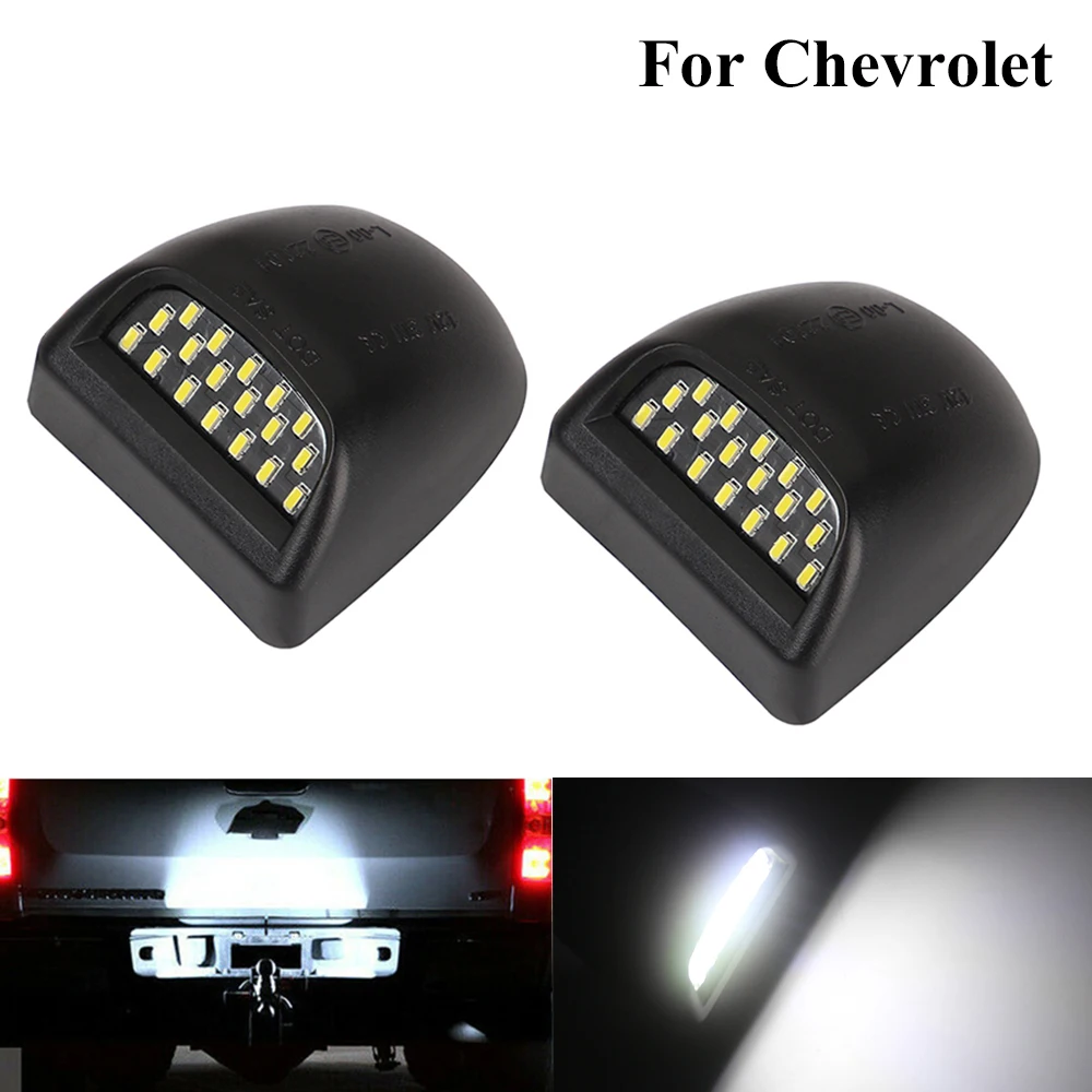 2Pcs 18LED Car Number Led License Plate Light Fit For Cadillac Escalade Chevy Chevrolet GMC Sierra Car Accessories 6000K LedLamp
2Pcs 18LED Car Number Led License Plate Light Fit For Cadillac Escalade Chevy Chevrolet GMC Sierra Car Accessories 6000K LedLamp
