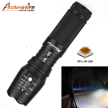Waterproof Zoomable CREE XML XPL V6 Led torch 5 Modes 9000 Lumens high V6 LED Torch E26 LED Flashlight Ultra Bright LED torch
Waterproof Zoomable CREE XML XPL V6 Led torch 5 Modes 9000 Lumens high V6 LED Torch E26 LED Flashlight Ultra Bright LED torch