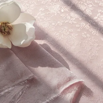 

Retro rayon material flower pattern viscose fabric jacquard fabric diy dress cheongsam fabric 100cm*140cm
