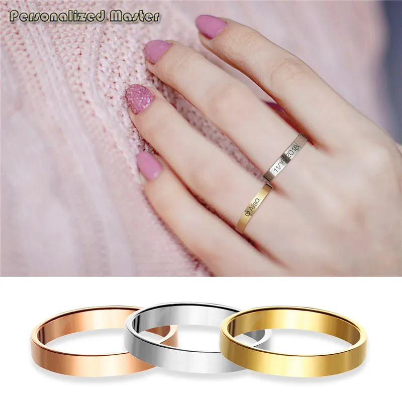 Personalized Master Custom Engrave Name Initial Location Coordinates Thin Stacking Stackable Knuckle Midi Ring Set with Size 5-8
Personalized Master Custom Engrave Name Initial Location Coordinates Thin Stacking Stackable Knuckle Midi Ring Set with Size 5-8