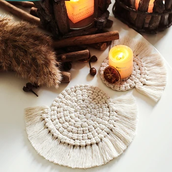 INS Place Mats Bohemia Style Coaster Table Mat Utensils For Kitchen Anti-allergic Anti-static Temperature Adjustment Non-slip 
INS Place Mats Bohemia Style Coaster Table Mat Utensils For Kitchen Anti-allergic Anti-static Temperature Adjustment Non-slip