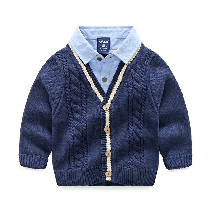 Sweater Children 2019 Spring Two Pieces Shirt BOY'S False New Style Childrenswear Collar B Class Korean-style Fold-down Collar C
Sweater Children 2019 Spring Two Pieces Shirt BOY'S False New Style Childrenswear Collar B Class Korean-style Fold-down Collar C