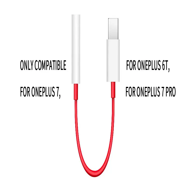 

For Oneplus 7 USB C Cable Type C to 3.5mm Earphone Audio Music Adapter For One Plus 7 Oneplus 7 Pro 6t Type-C Converter Splitter (N0820)