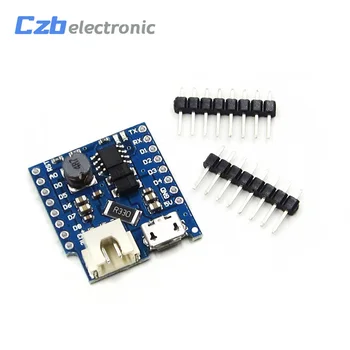 5PCS Battery Shield For Wemos D1 Mini USB Single Lithium Battery Charging Boost Module With Pins LED Indicator 5V DC