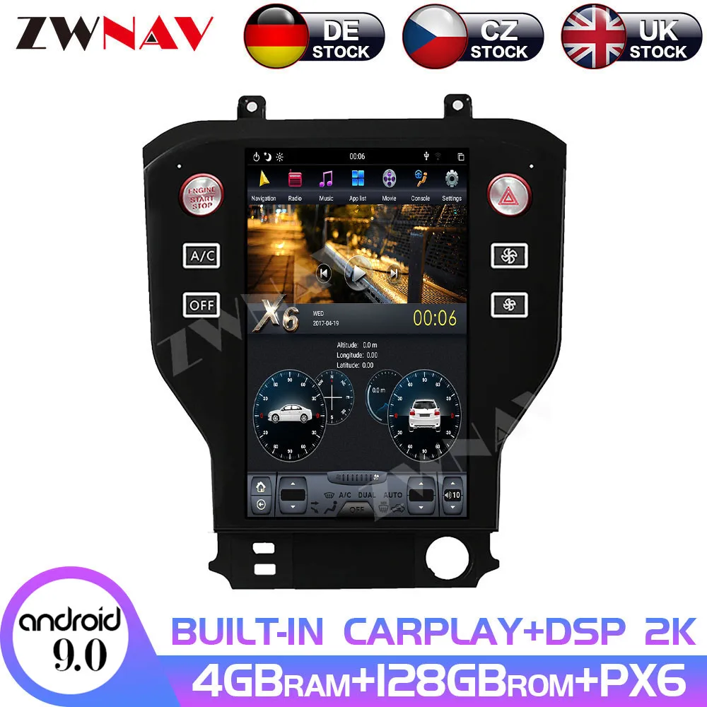 For Ford Mustang 2015 2016 2017 2018 2019 Car Radio Multimedia Tesla Screen Android 9.0 System GPS Navig Stereo Player Head Unit
For Ford Mustang 2015 2016 2017 2018 2019 Car Radio Multimedia Tesla Screen Android 9.0 System GPS Navig Stereo Player Head Unit