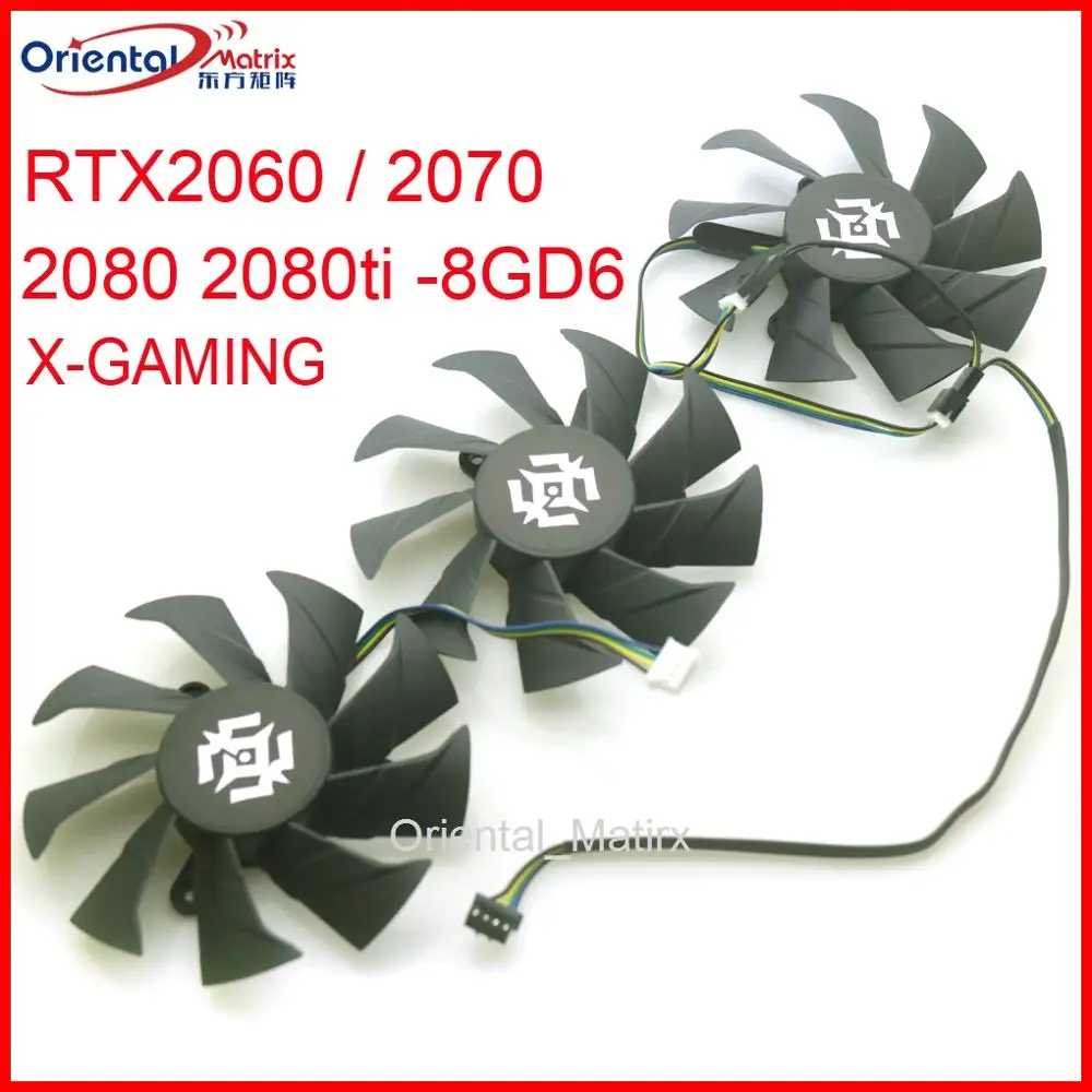 GFY09010E12SPA 85mm 12V GPU Fan 4Pin For ZOTAC RTX2060 2070 2080 2080ti -8GD6 X-GAMING Graphics Card Cooling Fan
GFY09010E12SPA 85mm 12V GPU Fan 4Pin For ZOTAC RTX2060 2070 2080 2080ti -8GD6 X-GAMING Graphics Card Cooling Fan