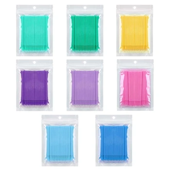 1000 Count Disposable Cotton Swab Stick, Mini Applicators Brushes, for Eyelashes Extensions and Makeup, Random Color
1000 Count Disposable Cotton Swab Stick, Mini Applicators Brushes, for Eyelashes Extensions and Makeup, Random Color