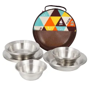 1 Set of Travel Dinning Set Outdoor Tableware Set Hiking Camping Tableware 
1 Set of Travel Dinning Set Outdoor Tableware Set Hiking Camping Tableware