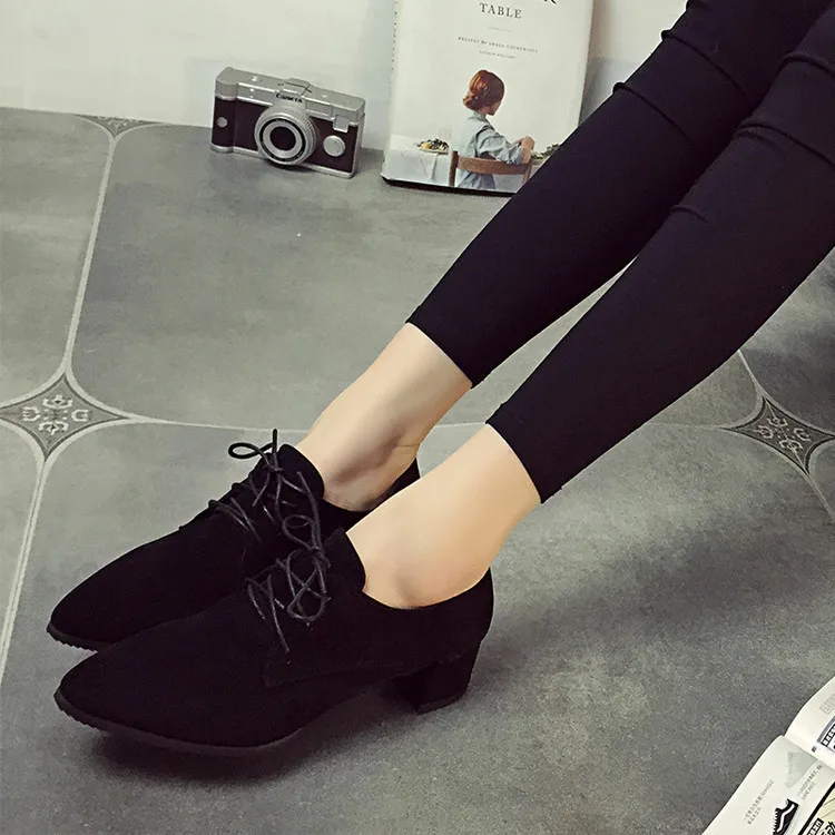 2016 Spring New Style Korean-style Square Heel Shoes Women's Semi-high Heeled Pointed Toe Chunky Heel WOMEN'S Shoes Dull Polish
2016 Spring New Style Korean-style Square Heel Shoes Women's Semi-high Heeled Pointed Toe Chunky Heel WOMEN'S Shoes Dull Polish